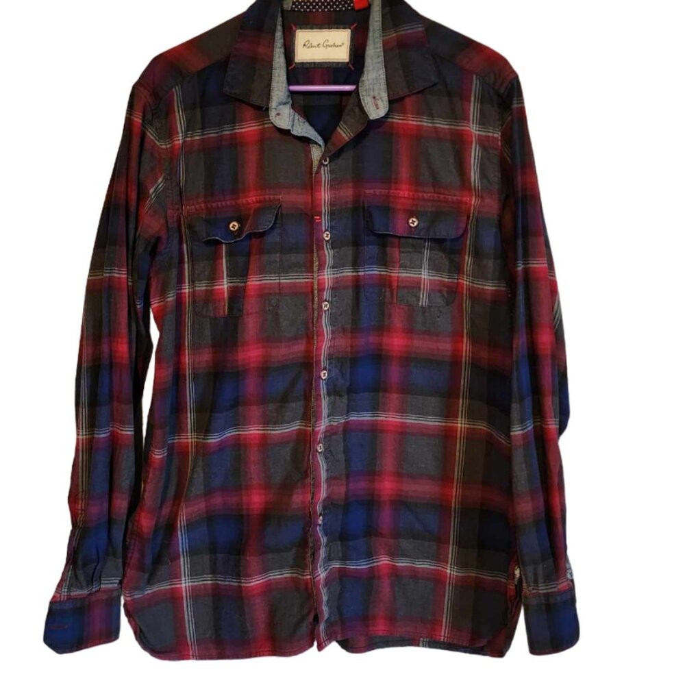 EUC Robert Graham Plaid Long Sleeve Shirt